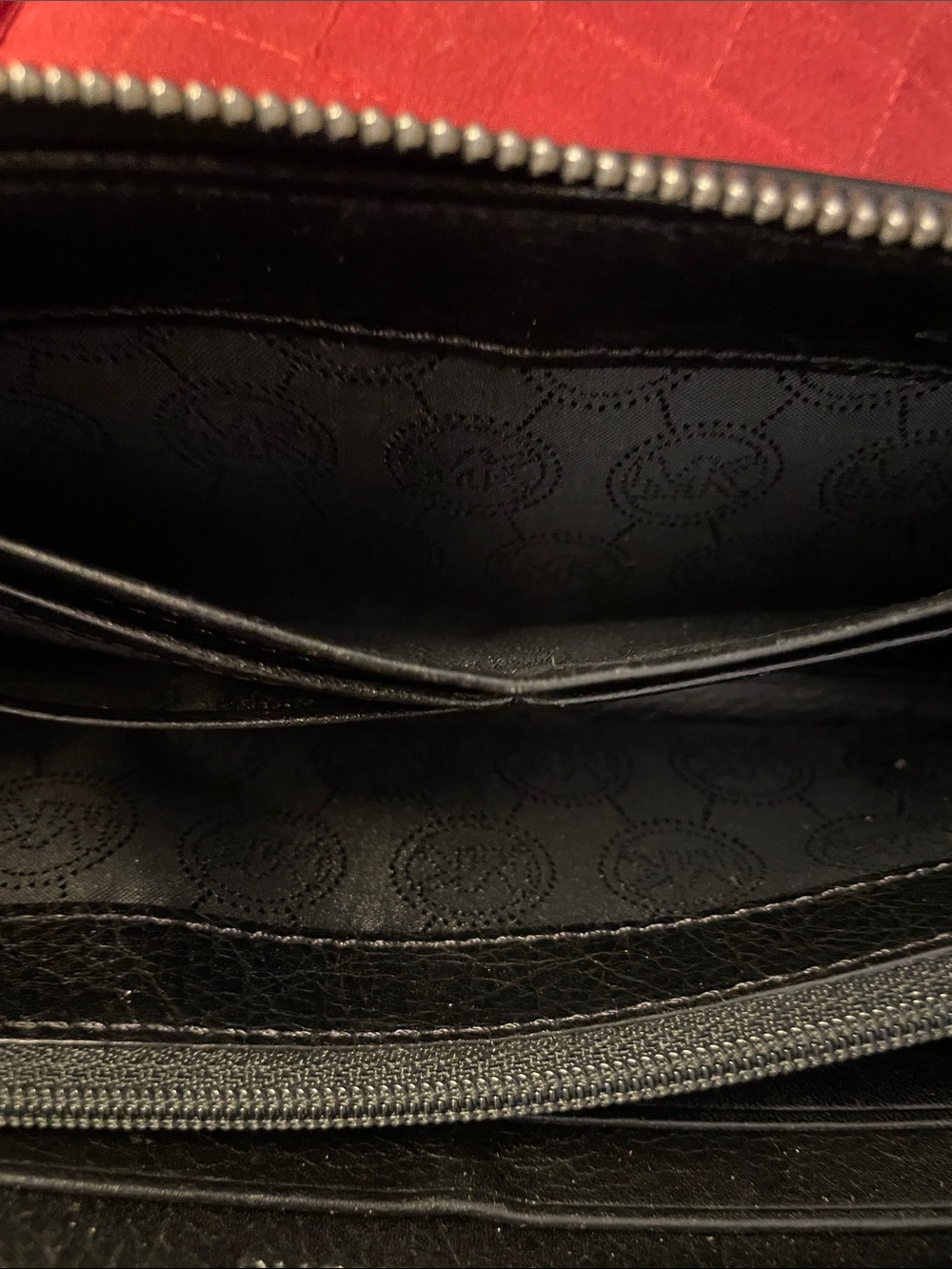 Michael Kors Black Signature MK Continental Zip Wallet - Picture 9 of 9